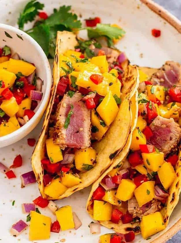 Seared Ahi Tuna Tacos