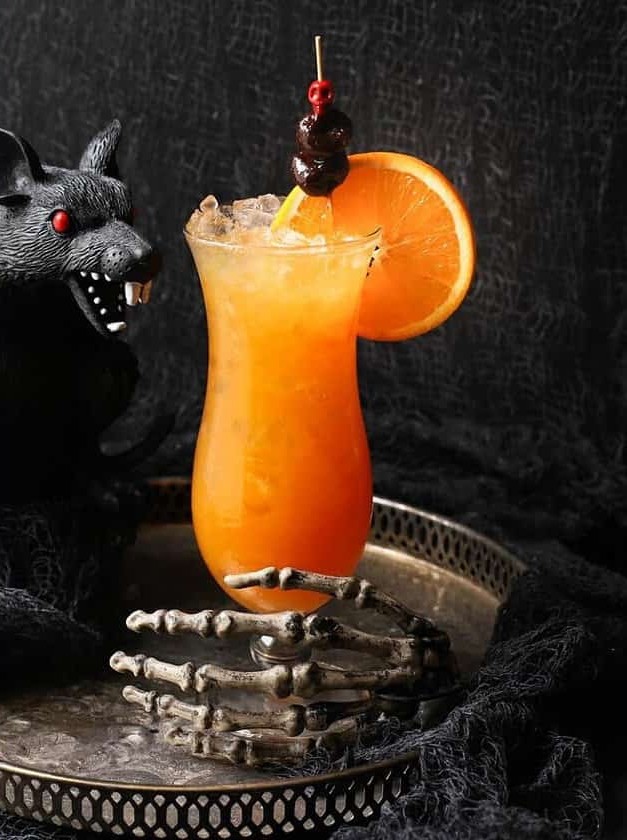 Spooktacular Halloween Zombie Cocktail