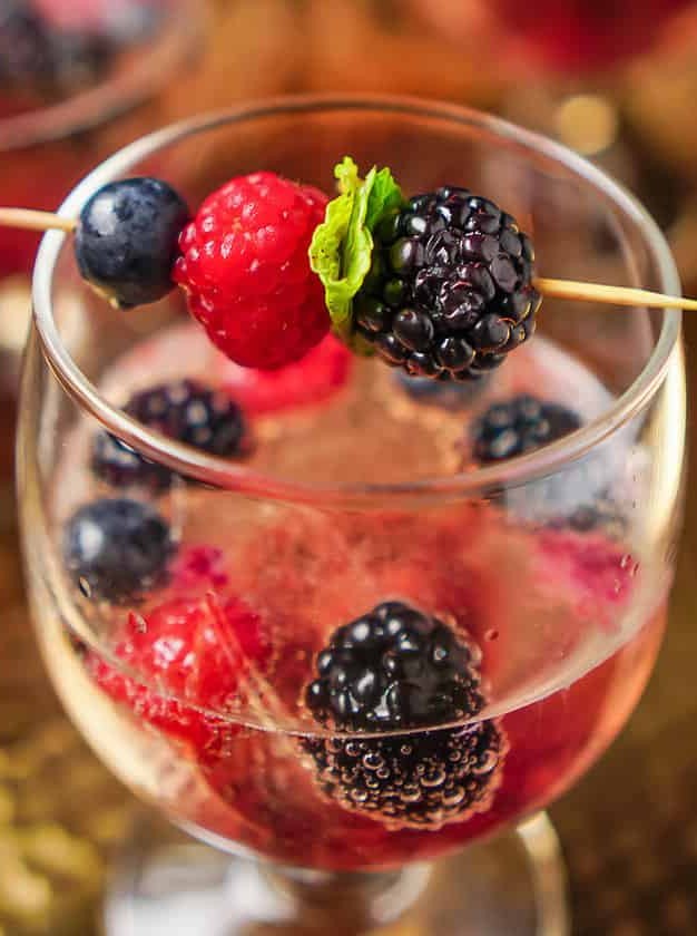 Berry Champagne Cocktail