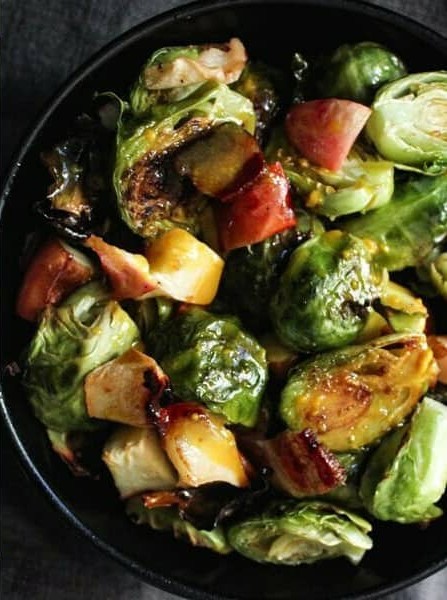 Maple Mustard Brussels Sprouts