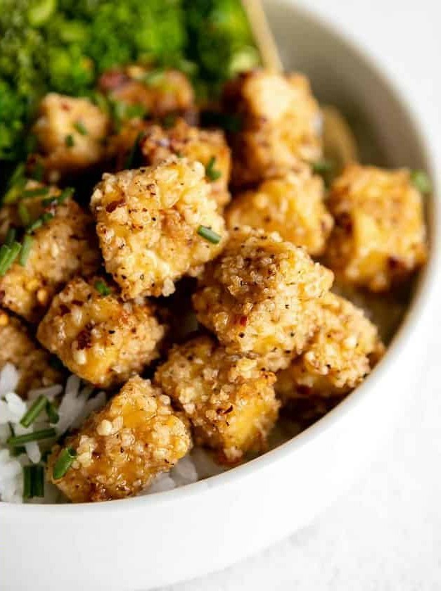 Baked Lemon Pepper Tofu