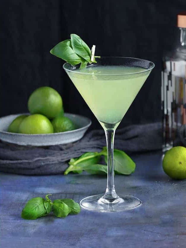 Basil Vodka Gimlet