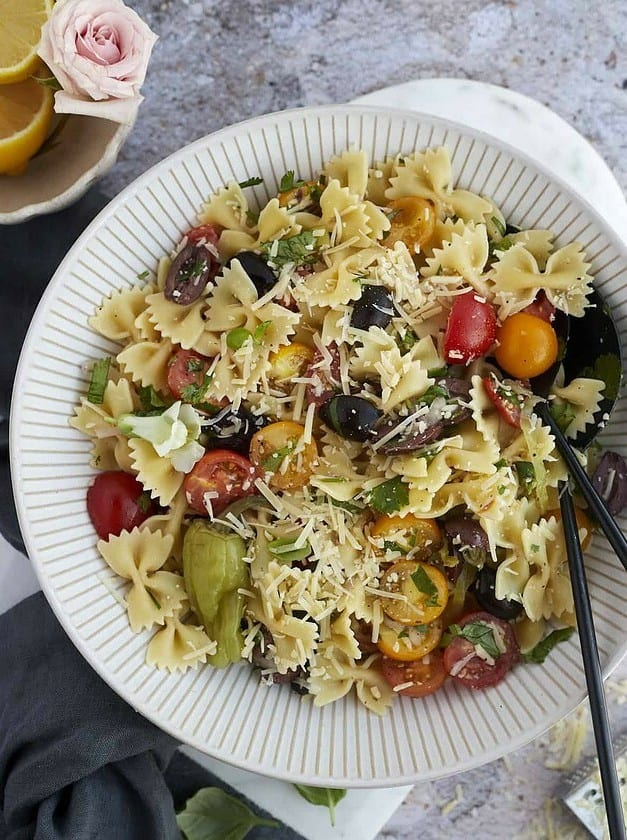 Warm Italian Pasta Salad