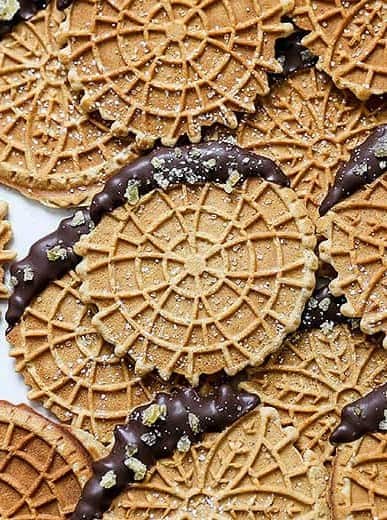 Gingerbread Pizzelles