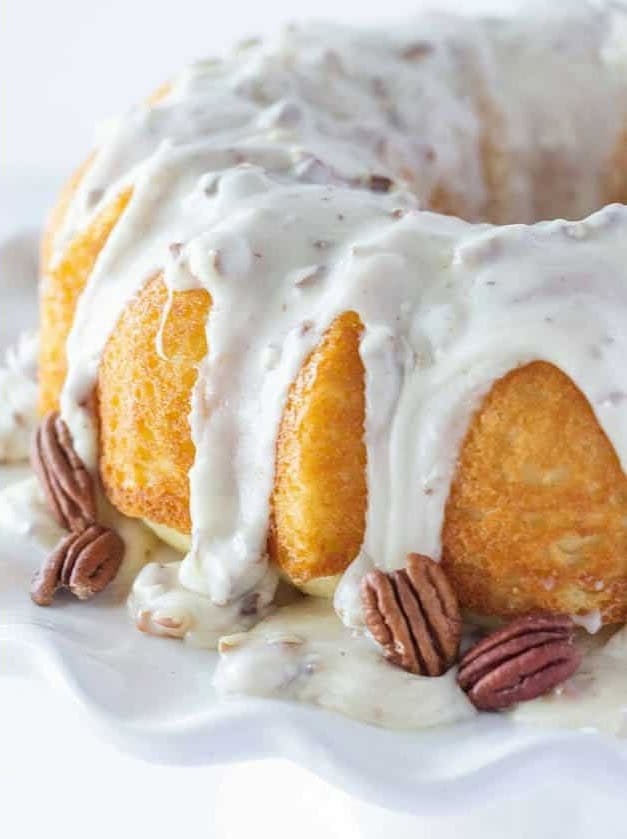 White Sheet Cake Bundt Cake