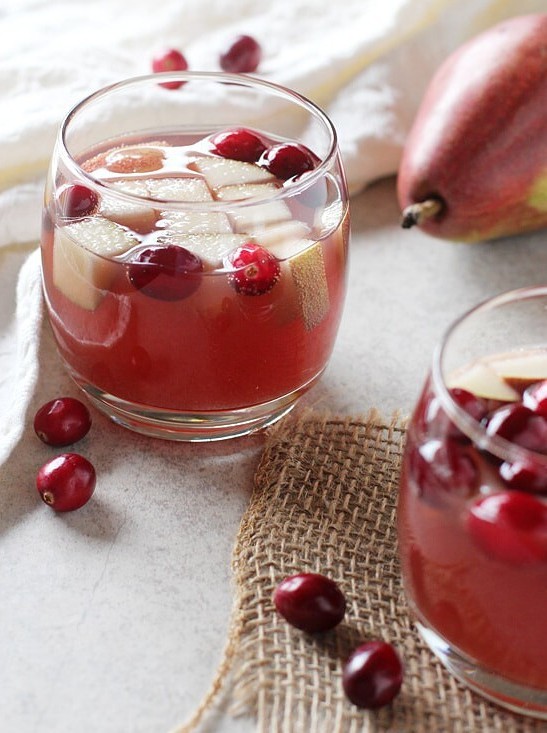 Sparkling Winter Champagne Sangria