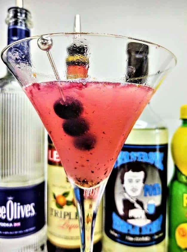 Blueberry Lemon Drop Martini