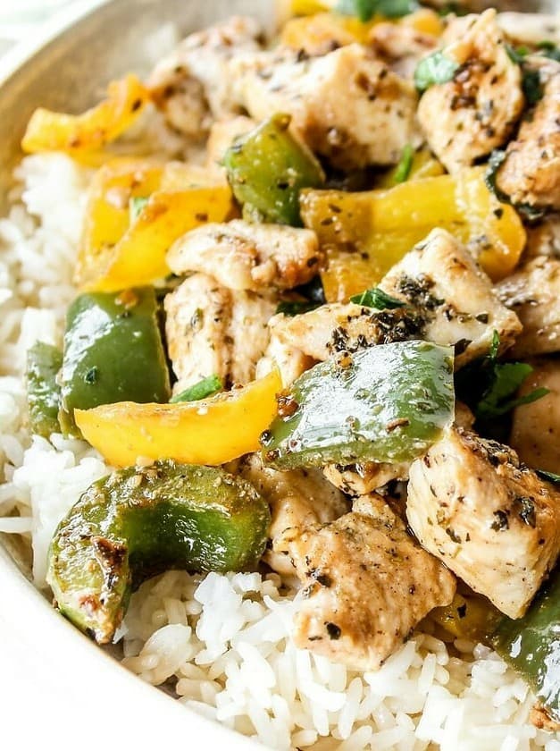 Quick Chicken and Peppers