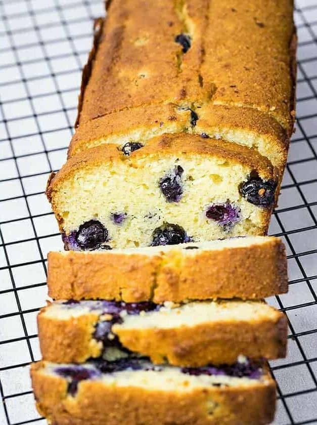 Easy Keto Blueberry Bread