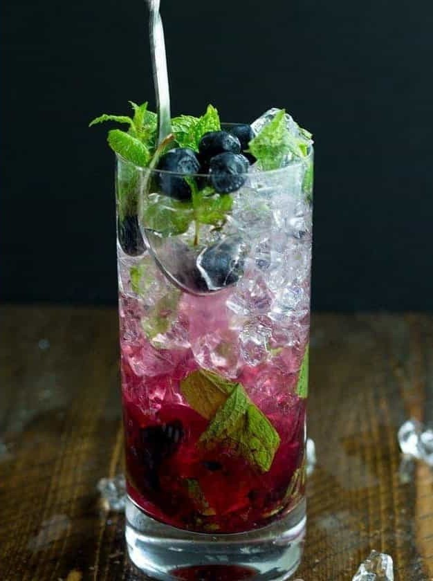 Blueberry Mojitos