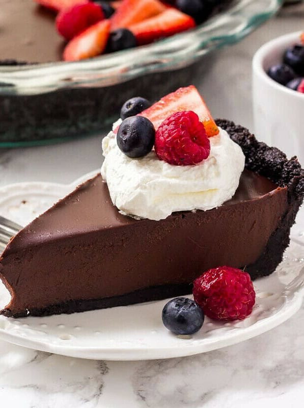 No Bake Chocolate Pie