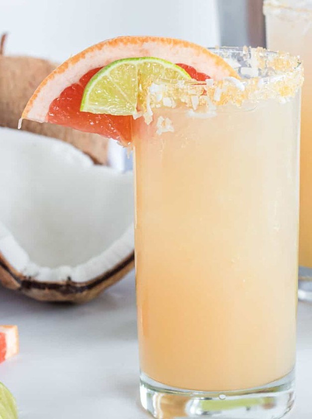 Coconut Tequila and Grapefruit Cocktail