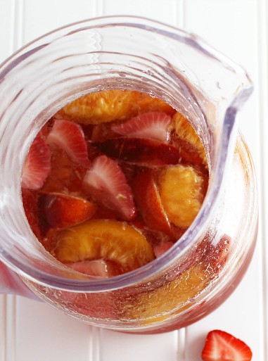 Strawberry-Nectarine Tequila Sangria