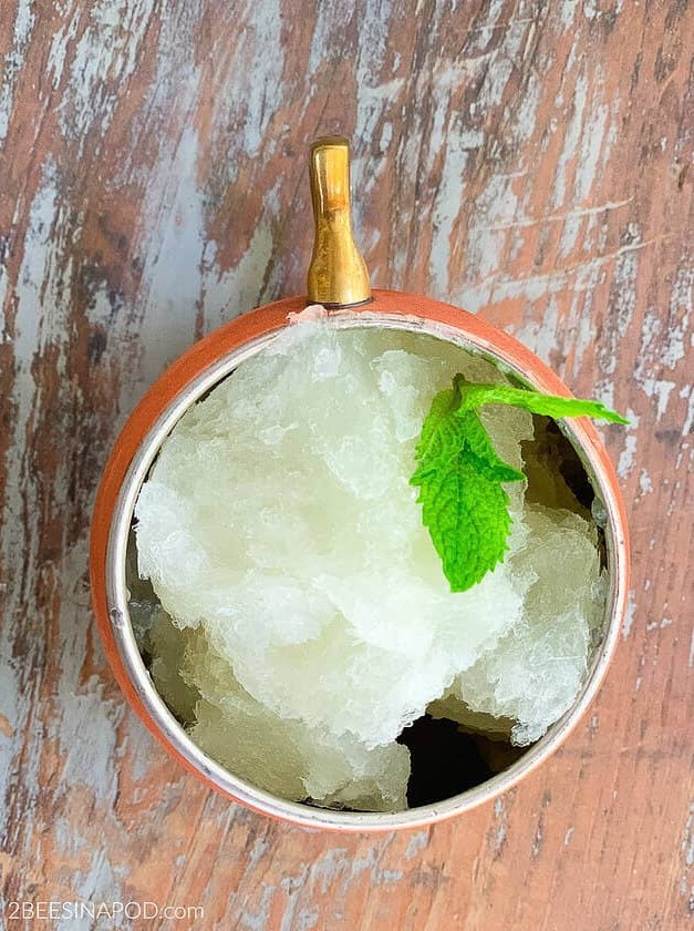 Frozen Moscow Mule Slushy Cocktail