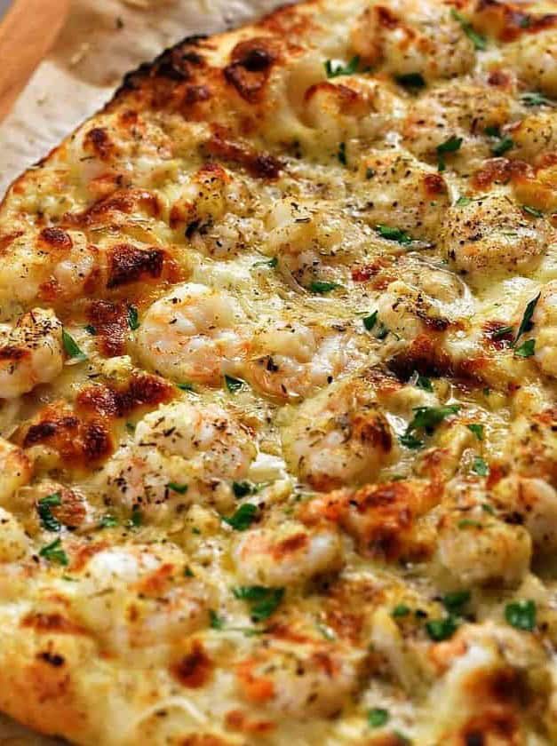 Shrimp Scampi Pizza