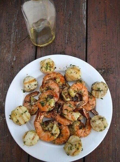 Herbed Citrus Grilled Shrimp and Scallops