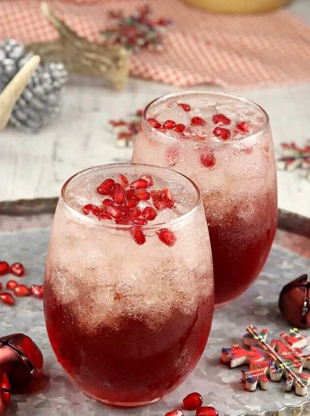 Pomegranate Mimosas