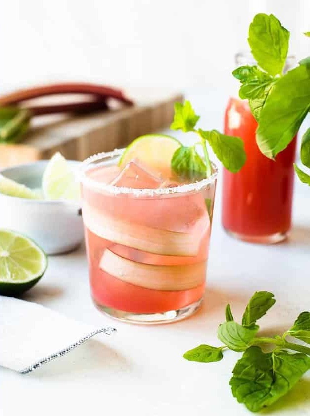 Rhubarb Mint Margarita