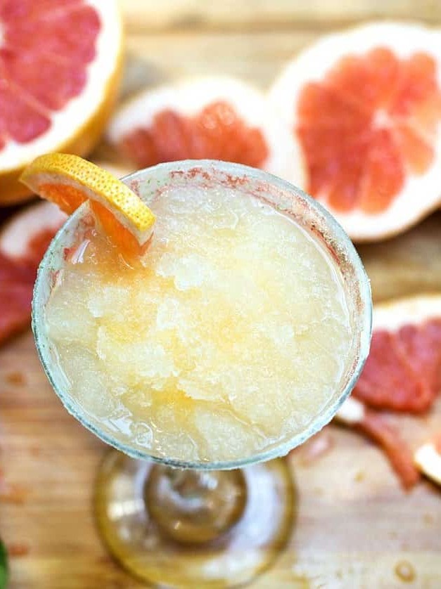 Frozen Grapefruit Margaritas