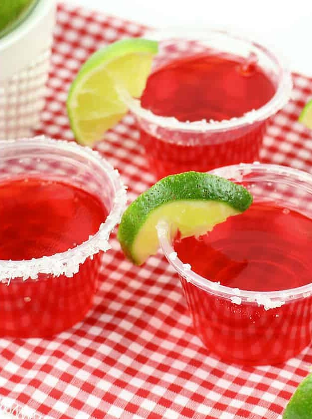 Strawberry Margarita Jello Shots