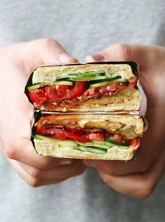 Vegan Eggplant Sandwich