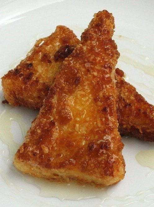 Fried Goat Cheese with Honey