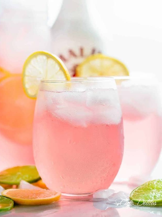 Pink Vodka Lemonade Cocktail