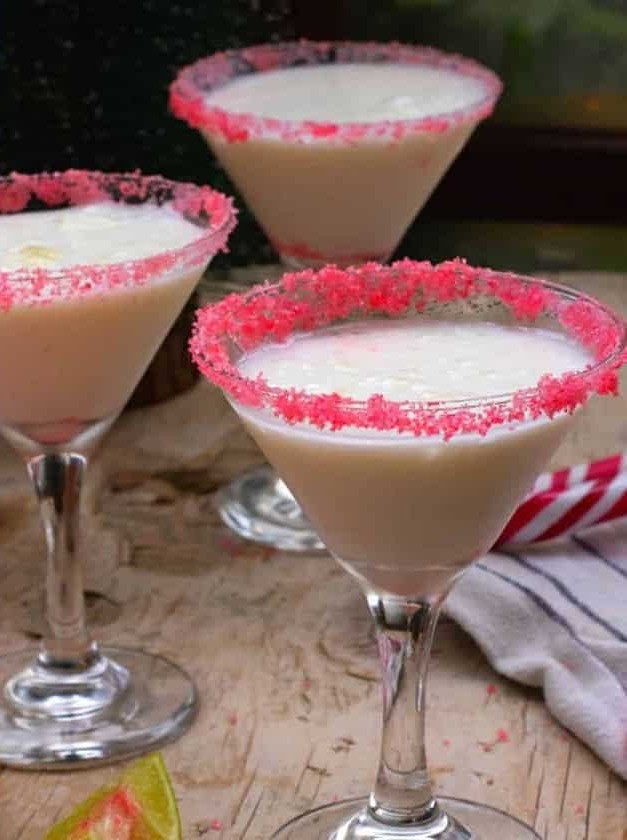 Candy Cane Keto Vodka Cocktail