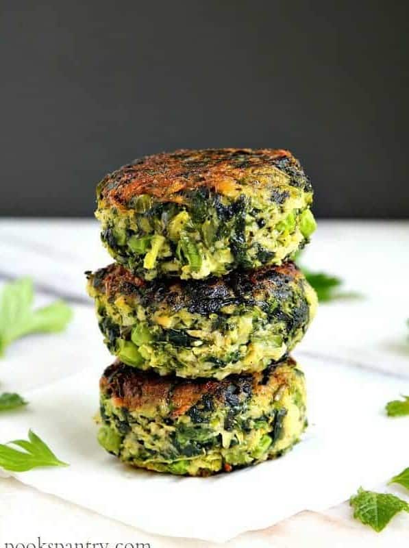 Green Vegetable Cakes