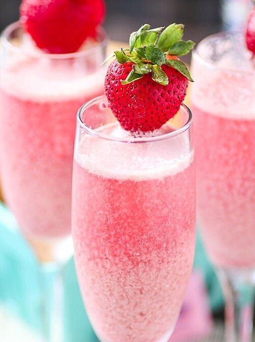 Strawberry Cream Mimosa