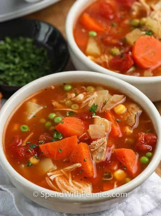 Slow Cooker Turkey Vegetable Soup