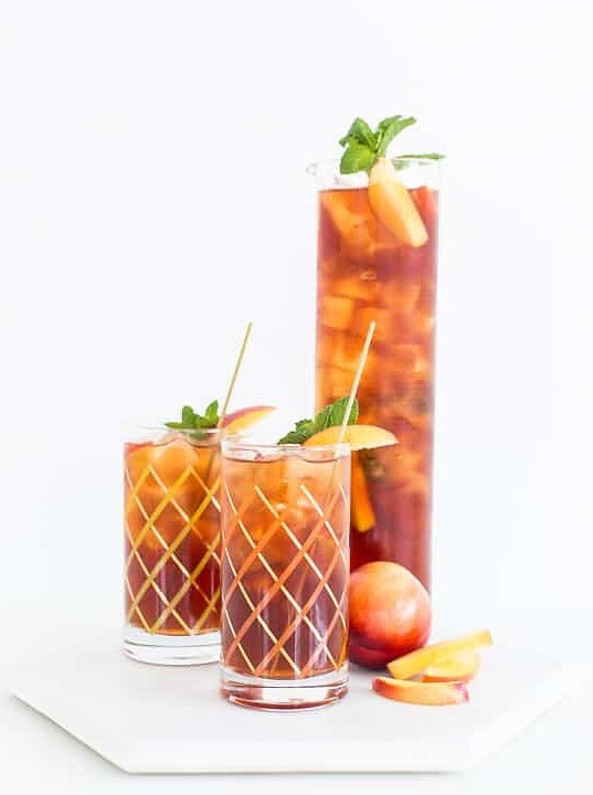 Peach Iced Tea Cocktail