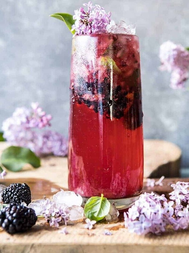 Blackberry Lilac Mojito