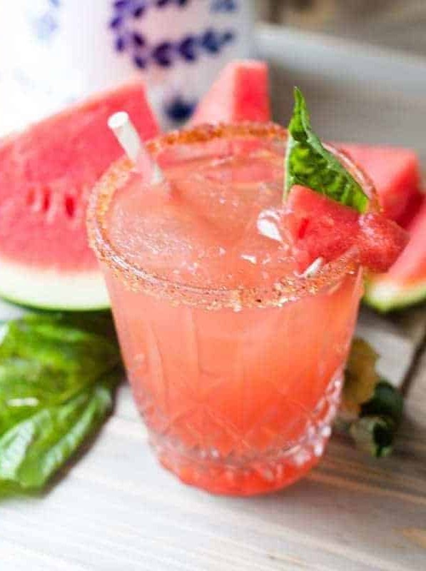 Watermelon Basil Margarita