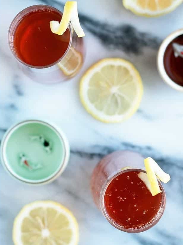 Sparkling Elderflower Sake Cocktail