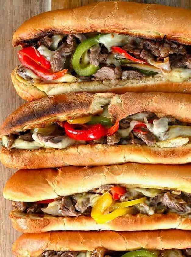 Authentic Philly Cheesesteak Sandwich