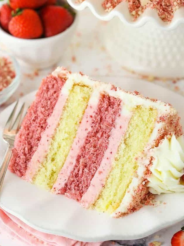 Strawberry Crunchy Layer Cake