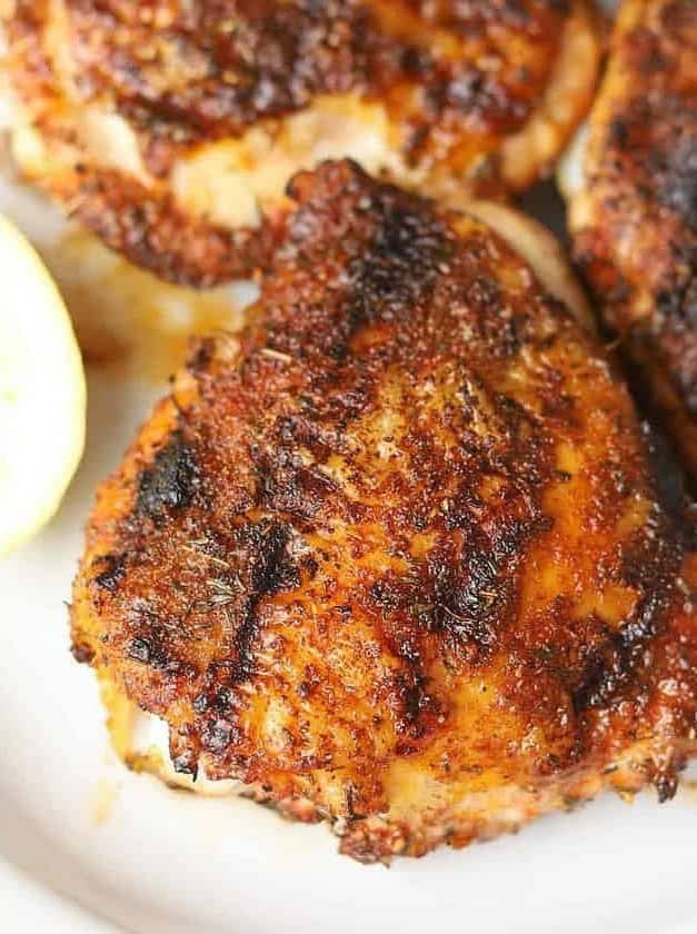 Grilled Bone-In Chicken Thighs