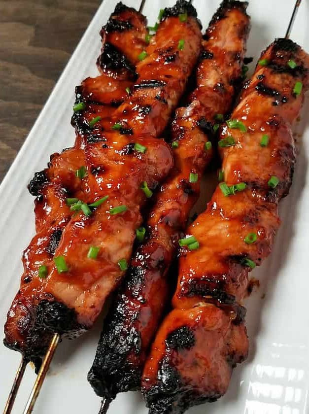 BBQ Pork Skewers with Filipino BBQ Marinade