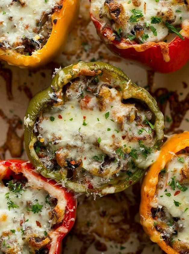 Pizza Stuffed Bell Peppers