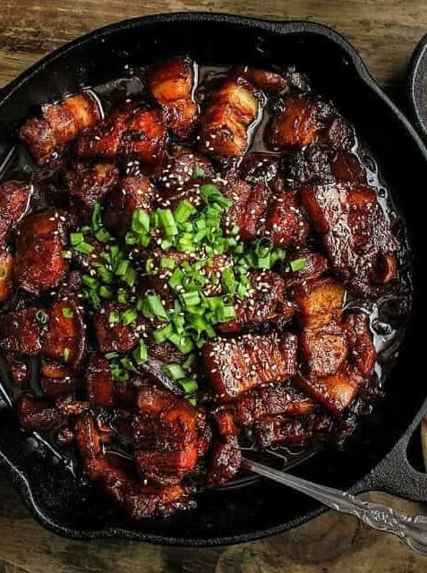 Beer Braised Pork Belly