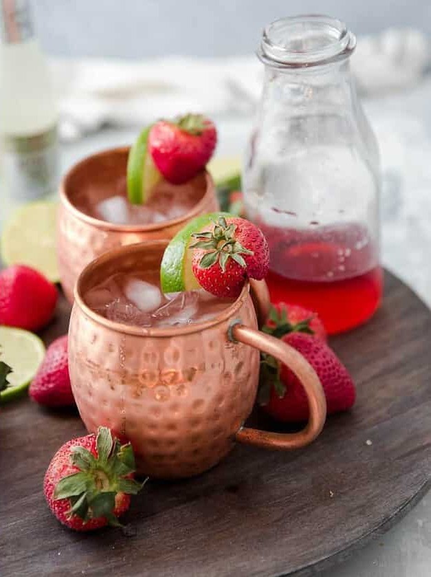 Strawberry Key Lime Moscow Mule