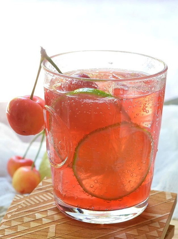 Cherry Lime Tequila Cocktail