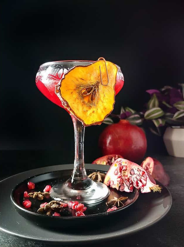 Pomegranate Brandy Sour