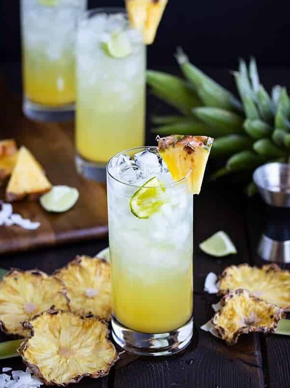 Coconut Pineapple Rum Drink