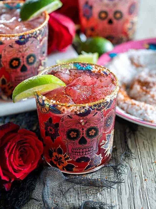 Chili Pomegranate Margaritas