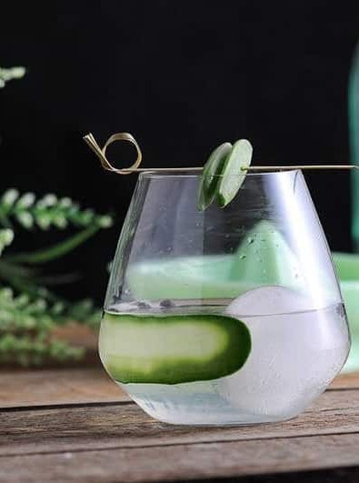 Snap Pea Gin and Tonic