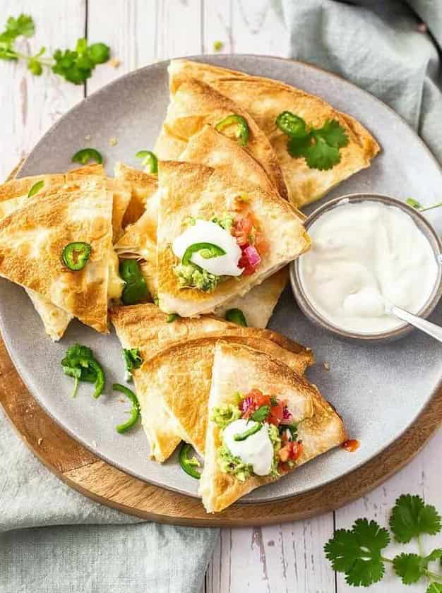 Air Fryer Chicken Quesadilla