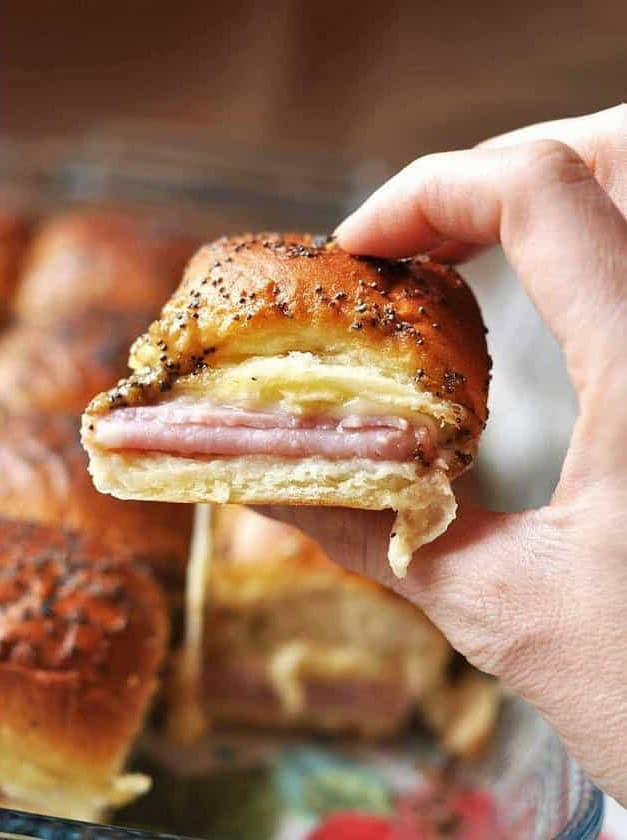 Ham and Cheese Hawaiian Roll Sliders