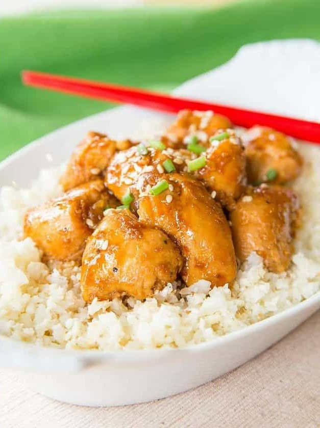 Healthy Crockpot Orange Chicken